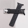 Miniatyrbilde 5 av 5: Myk Gummi Urrem med Metallspenne Håndleddsreim med Skrutrekkere for SUUNTO T1 T1C T3 T3C T3D T4C T4D T-serie Smartklokke Tilbehør [DB] Black