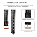Miniatyrbillede 3 af 3: 18mm PU Læderrem til Huawei Watch GT 5 Pro 42mm/GT 5 41mm/GT 4 41mm Rosaguld Spænde Urrem db Multicolor Style A