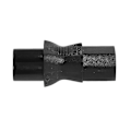 Miniatyrbillede 4 af 4: IEC 320 C13 Hun til C6 Han AC Strømadapter Konverter - Cloverleaf Stik{ DB} Black