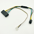 Pikkukuva 5 / 5: 30 cm Modulaarinen Virtalähteen Kaapeli Atx 24pin 24 Pin Naaras 6pin 6-pin Uros 6pin Liitin Elitelle [DB] Black