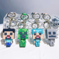 Pikkukuva 4 / 5: Uusi luovuus Oma maailma 3d hiekkalaatikkopeli avaimenperä Minecraft Pari avaimenperä Laukku riipus Cos toimintahahmo [DB] C