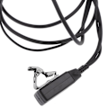 Pikkukuva 3 / 5: 3,5 mm:n kuulokkeet piilotetulla akustisella putkella, PTT ja mikrofoni puhelimille {DB Black as described