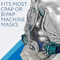 Pikkukuva 5 / 5: 4 kpl Kokokasvo CPAP-maskin vuoraukset Uudelleenkäytettävät CPAP-maskin suojukset Pehmeät puuvillaiset suojukset [DB] Blue