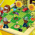 Miniatyrbillede 4 af 5: 2 Stilarter Plants Vs Zombies Sæt Anime Have Maze Struck Spil Byggeklodser Mursten Kompatibel Gave [DB] As the picture