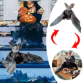 Miniatyrbillede 3 af 5: Halloween plysj flagermus bamse legetøj genert gaver til børn [DB] Multicolor