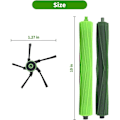 Miniatyrbilde 3 av 5: For S9 (9150) S9+ S9 Plus (9550) S-serien Ai Robotstøvsugersett 3 sett gummibørster, 8 sidebørster [DB] As Shown