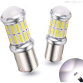 Miniatyrbilde 1 av 4: 2 stk 1156 LED-pære ryggelys bil RV DRL dagslys kjørelys blinklys ryggelys gult lys