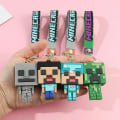 Pikkukuva 3 / 5: Uusi luovuus Oma maailma 3d hiekkalaatikkopeli avaimenperä Minecraft Pari avaimenperä Laukku riipus Cos toimintahahmo [DB] C