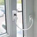 Miniatyrbillede 4 af 4: 4 stk. Vindue Dør Stop Lås Skydedør Baby Børn Sikkerhed Sikkerhedslås Kabel Fangst Tråde Med Rustfrit Stål Nøgle [DB]