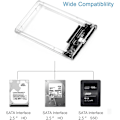 Miniatyrbild 5 av 6: Typ-C USB 3.1 till SATA dator extern hårddisk disk HDD hölje för 2,5 tum 9,5 mm tjocklek Solid State hårddisk SSD låda [DB]