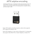 Miniatyrbild 2 av 5: APTX Adaptive, USB Bluetooth 5.2 Audio Transmitter, Drivrutinfri C [DB]