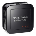 Miniatyrbild 1 av 5: Digital optisk ljud 1X3 Splitter, Digital SPDIF TOSLINK optisk fiber ljud Splitter, 1 in 3 Out, f [DB]
