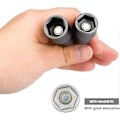 Pikkukuva 5 / 5: 10 kpl Kuusiokantainen magneettihylsy, 6-19mm magneettiset hylsyavaimet kuusiokantainen ohjausmutterin asetin [DB] style2701