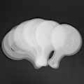 Miniatyrbild 5 av 5: 2 st Cocoa-shakers, Kaffeepulvershaker 16 st Kaffemallar & Penna för Cappuccino-pulver [DB] silver