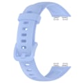 Miniatyrbillede 3 af 4: Til Huawei Band 8 Silikone Urrem Åndbar Blød Urrem med Spænde [DB] Blue Type M Huawei Band 8