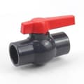 Miniatyrbillede 1 af 5: VVS-ventiler uPVC kugleventil med sidehåndtag (40mm) [DB]