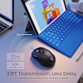 Miniatyrbild 3 av 5: HOTWEEMS D-09 Trådlös Mus för Laptop - Ergonomisk Plus Dator USB Trådlös Mus, Ergo Grepp, Lightspeed 5-nivåer 2400 DPI, 16 Månader Batteri