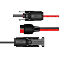 Pikkukuva 2 / 5: Aurinkopaneelin sovitinkaapelit - Uros- ja naarasliittimet (12 AWG, 1 m/3,2 jalkaa)