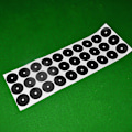 Miniatyrbillede 3 af 5: 96 stk. Poolbord Markeringspletter Poolbord Markeringspletter Markering Billiard Punkt Sticker [DB] American