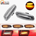Miniatyrbilde 2 av 5: Dynamisk LED Blinkende Sidemarkeringslampe LED Strip Blinklys billys For Citroen C3 C4 C5 DS3 DS4 For Peugeot 207 308 3008 5008 RCZ [DB] Dynamic Crystal