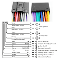 Miniatyrbillede 4 af 5: 16-pin til ISO kabeladapter ledningsnet universelt tilbehør ledning til 2 din radio bil android hovedenhed [DB] cable