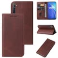 Magnetisk læder telefoncover til Realme 6 [DB] Brown