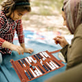 Miniatyrbillede 2 af 5: Mikrofiber Rejse Backgammon Sæt - Rejse Spil Voksen Rul Design Børns Puslespil Brætspil Strategispil Spillebrikker db