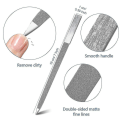 Miniatyrbillede 2 af 4: 3 stk. Diamant Neglefil Sæt Rustfrit Stål Dobbeltsidet Neglefil Metal Safir Buffer Fil Mani DB