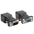 Miniatyrbillede 1 af 4: 2 stk. 9-pin seriel port DB9 RS232 han hun til RJ45 Cat5e/6 Ethernet-adapter [DB]