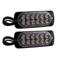 Pikkukuva 1 / 3: 12 Led-stroboskooppi varoitusvalo Helppo asentaa Ilmaisinlamppu Kuorma-auton lisävarusteiden toimitukseen [dB} White Light