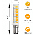 Miniatyrbild 3 av 5: 2023 B15d LED-lampor 8w motsvarande 90w 80w 75w varmvit B15-sockel 910lm 220v 230v 3000k (set om 2) Snabb [DB]