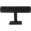 Miniatyrbillede 3 af 5: Svævende T-Bar Armbånd Halskæde Ørering Armring Vedhæng Ankelkæde Tårn Ur Nøgle Smykke Display Stand til Hjemmeorganisering (Sort Velour) [DB] Black