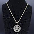Miniatyrbillede 4 af 4: Syv Ærkeengle Amulet Rustfrit Stål Halskæder Mænd Segl af Salomon Talisman Halskæde Beskyttelse Smykker Krave Hombre_lldxm Db C 60cm BOX GD