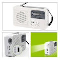 Miniatyrbild 2 av 3: Batteridriven radio Nödradio Handvevradio Usb-radio Laddare Telefonladdare