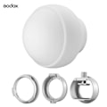 Miniatyrbillede 5 af 5: Godox ML-CD15 Diffuser Dome Kit med 3 Adaptere til Fotograferingslys Flash Studio Fotografering Portr [DB]