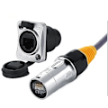 Miniatyrbilde 1 av 5: Ip67 nettverks RJ45 vanntette kontakter / Ethernet RJ45 vanntett plugg + vanntett sokkel kompatib  [dB}