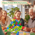 Pikkukuva 2 / 3: 64 kpl Tetra Tower -tasapainopeli, pinoamispeli, lautapeli lapsille ja aikuisille, tiimityöpeli, tornipeli, lelu DB 48pcs