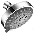 Miniatyrbilde 1 av 5: Høytrykks 4 Tommers 5-innstillings Justerbart Dusjhode Toppspray Baderom [DB] Silver