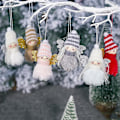 Miniatyrbillede 4 af 4: Juletræ Englependant Plys Dekoration Engel Træpynt Til Jul Vindue Dør - 6 Stk DB