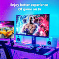 Miniatyrbild 3 av 5: Led-remsa med musiksynkronisering, 5 m USB-driven LED-remsa med fjärrkontroll, RGB 5050 4 dynamiska lägen 16 färger dimbar färgskiftande LED-remsa TV-bakgrundsbelysning
