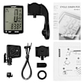Miniatyrbillede 4 af 5: LIXADA Trådløs Cykelcomputer Multifunktionel LCD Skærm Cykelcomputer Mountainbike Speedometer [DB] Blue Backlight