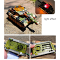 Miniatyrbillede 5 af 5: Elektrisk lille tank til børn, lys- og lydeffekter, manuel tårn, universel tank, legetøjstank Db B