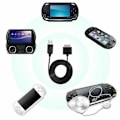 Miniatyrbilde 2 av 5: PS Vita 1000 PSV1000 Data Synkroniseringsladerkabel Tilbehør Svart {db}