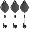 Pikkukuva 3 / 5: 3 kpl VR-kypärän kaapelinkoukku, automaattinen kutistuva kaapelikelalaatikko / Vive Pro / Flaws -kaapelien hallintaan [DB] Black  white