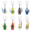 Miniatyrbillede 3 af 5: 12 stk Minifigur Byggeklodser Nøglering Vedhæng Børn Samle Model Nøglering [DB] onesize