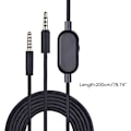 Miniatyrbilde 3 av 5: Høy kvalitet OFC flettet kabel for AstroA10 A40 spillhodetelefoner med dempingsknapp {Db) Black