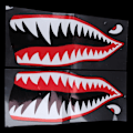 Pikkukuva 5 / 5: 2 kpl Flying Tigers Haihampaat A-10 Warthog Tarrat Warhawk Hävittäjälentokone [DB]
