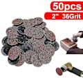 Miniatyrbillede 1 af 3: 50 stk. 36 Grit 2' Roll Lock Sandpapir Slibeskiver Type R Roloc Sander Slibemiddel db