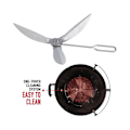 Miniatyrbillede 2 af 5: 18-1/2-tommer Grills One-Touch Rengøringssystem Kit, til 7443 90719 Kulgrill/Kedelgrill Repla {DB} Silver