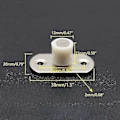 Miniatyrbillede 2 af 5: 4 stk. skydedørs nylon guidehjul gulv guide rulle [DB]